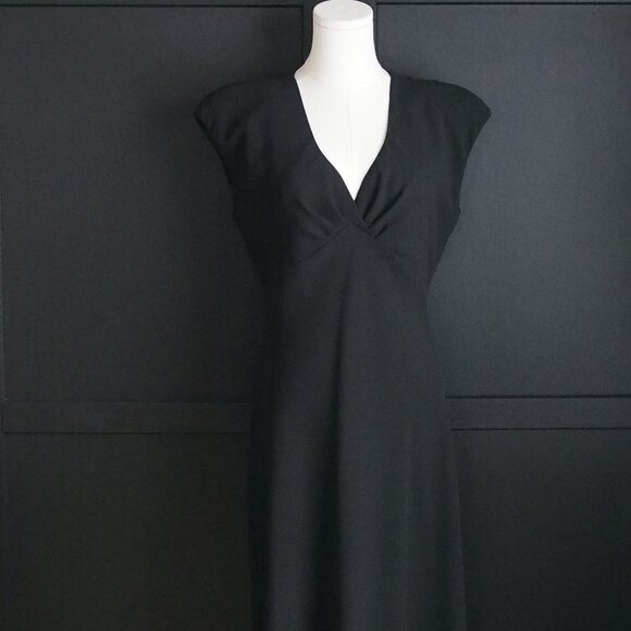 Jones Wear - Jones New York | Like NEW, Vintage, Black Festive, Cap Sleeve Dress - Picture 3 of 6